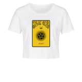 Damen Cropped T-Shirt Save our King 2