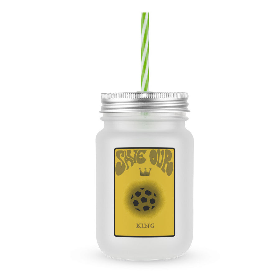 Marmeladen-Glas Mason Jar Retten unseren König