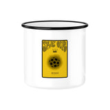 Emaille-Tasse "Save our King" 6