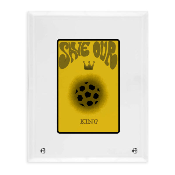 Glasaufsteller HochformatSave our King