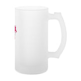 Frosted glass beer mug 2