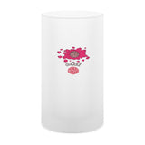 Frosted glass beer mug 1