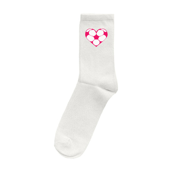 Socken Mit Fußball Herzchen in Pink