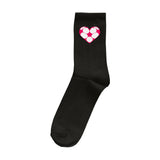 Socken mit Fußball-Herzchen in Pink 3