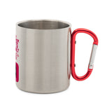 Stainless steel mug with carabiner Honey, what was that offside again? 2