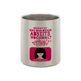 Stainless steel mug with carabiner Honey, what was that offside again? 1