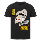 HigherBlanks Premium T-Shirt Fußball Schoß mit Rechts 1