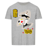 Basic-Shirt Unisex Fußball Schoß mit Rechts 3