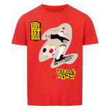 Basic-Shirt Unisex Fußball Schoß mit Rechts 4