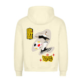 HigherBlanks Premium Hoodie Fußballschoß mit Rechts 4