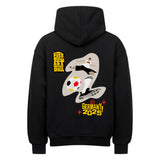 VAKANTIE Oversized Hoodie Fußball Schoß mit Rechts 1