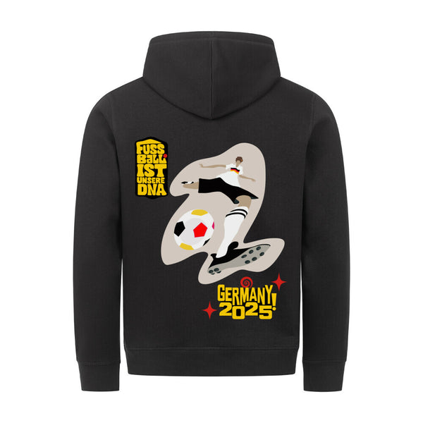 Premium Bio-Kapuzenpullover Fußballschoss mit Rechts