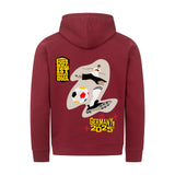 Premium Bio-Kapuzenpullover Fußballschoss mit Rechts 2
