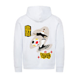 Premium Bio-Kapuzenpullover Fußballschoss mit Rechts 3