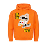 Klassischer Hoodie – Rückseitiger Taschenprint Fußball Schoß mit Rechts 5
