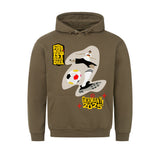 Klassischer Hoodie – Rückseitiger Taschenprint Fußball Schoß mit Rechts 6