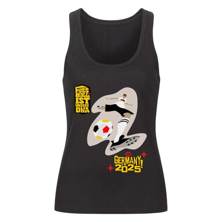Premium Bio Tanktop Damen Fußball Schoß mit Rechts