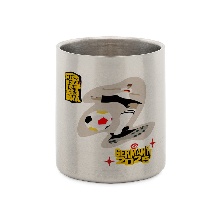 Stainless Steel Mug with Carabiner Football Lap with Right