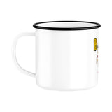 Emaillierte Tasse, Fußballschoss rechts 3