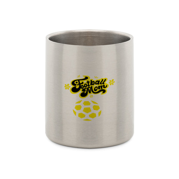 Stainless Steel Mug with Carabiner Football Mom