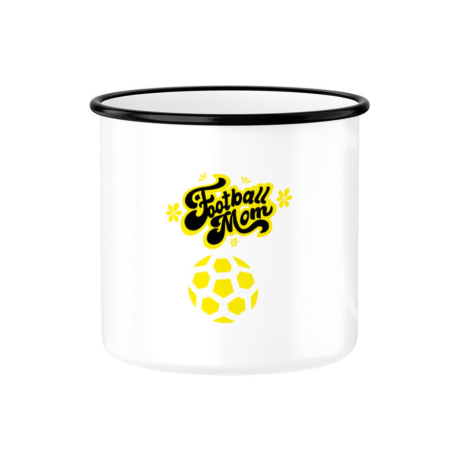 Emaille Tasse Football Mom