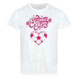 Klassisches Bio-Shirt Football Mom Fußball Herzchen 1
