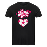 Klassisches Bio-Shirt Football Mom Fußball Herzchen 5