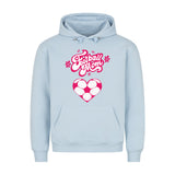 HigherBlanks Premium Hoodie - With Pocket Print Football Mom Football Hearts 3