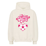 VACANCY Oversized Hoodie - With Pocket Print Football Mom Football Hearts 3
