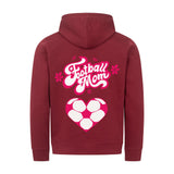 Premium Bio Kapuzenpullover Football Mom Fußball Herzchen 2