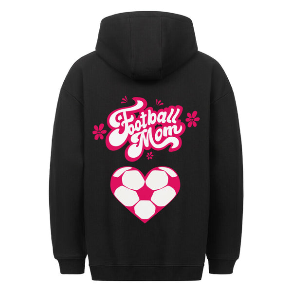 Classic Oversized Hoodie Football Mom Fussball Herzchen