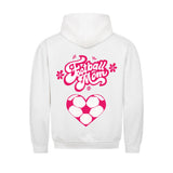 Klassischer Hoodie Fußball-Mama Herzchen 3