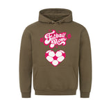 Classic Hoodie - Mit Taschendruck Football Mom Fußball Herzchen 5