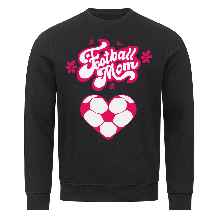 Premium Bio Sweatshirt Fussball Mama Fussball Herzchen