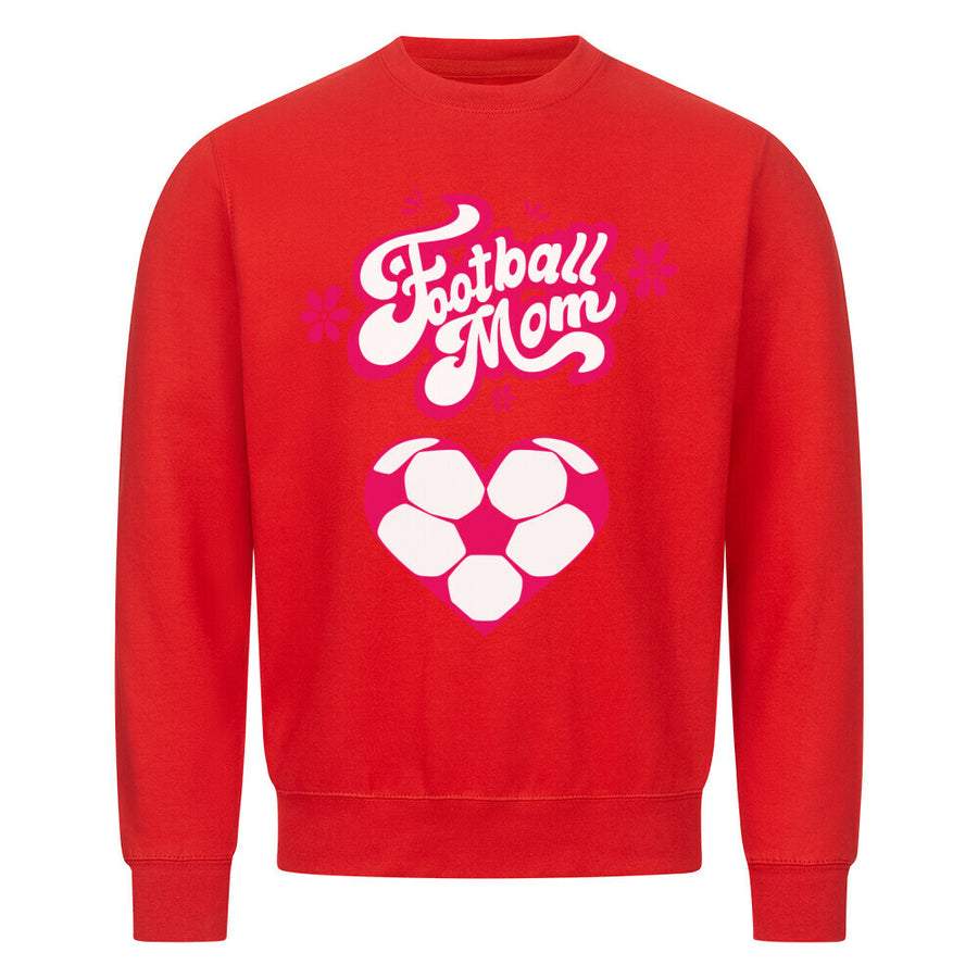 Klassisches Sweatshirt Fußball Mama Herzchen