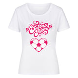 Premium Bio T-Shirt Damen Fussball Mama Fussball Herzchen 2