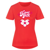 Sport T-Shirt Damen Football Mom Fußball Herzchen 4