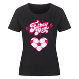 Klassisches Bio-Shirt Damen Football Mama Fußball Herzchen 2