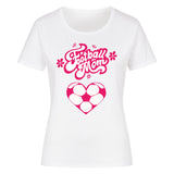 Klassisches Bio-Shirt Damen Football Mama Fußball Herzchen 3