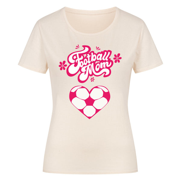 Classic Organic Shirt Women Football Mom Fussball Herzchen
