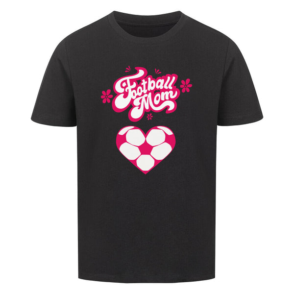 Premium Bio-T-Shirt Kinder Fußball Mama Herzchen