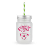 Mason-Jar-Fußball-Mama Fußball-Herz 1