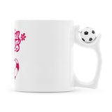 Fußballtasse Football Mom Fußball Herzchen 2
