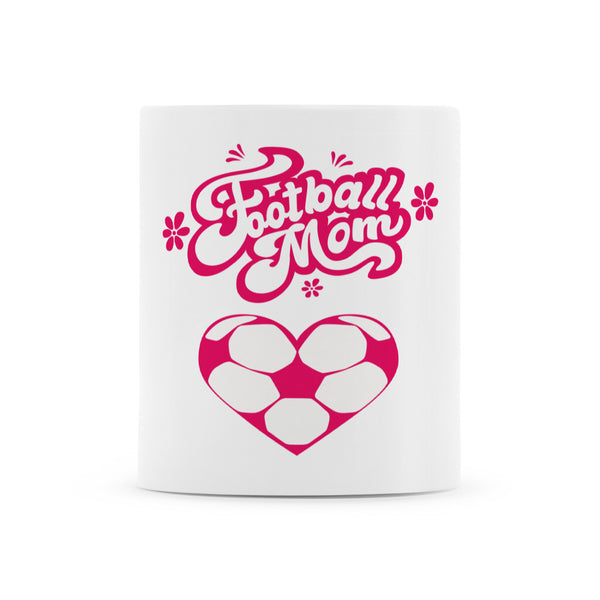 Fußballtasse Football Mom Fussball Herzchen