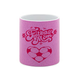 Glitzer-Tasse Football Mom Fußball Herzchen 1