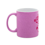 Glitzer-Tasse Football Mom Fußball Herzchen 3