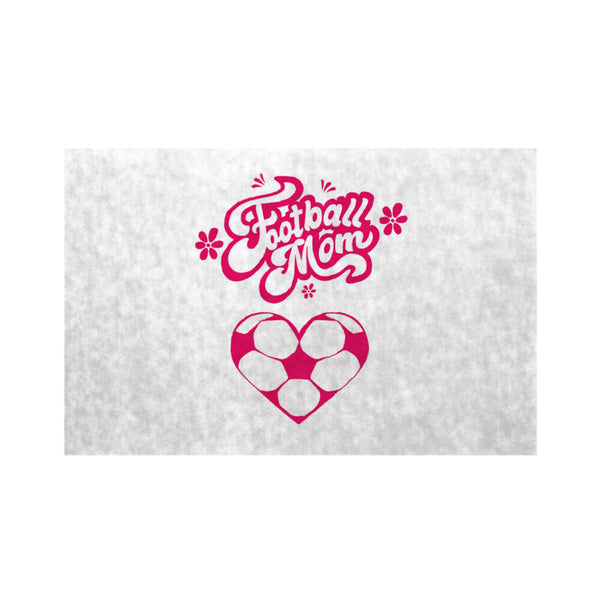 Fußmatte Football Mom Fussball Herzchen