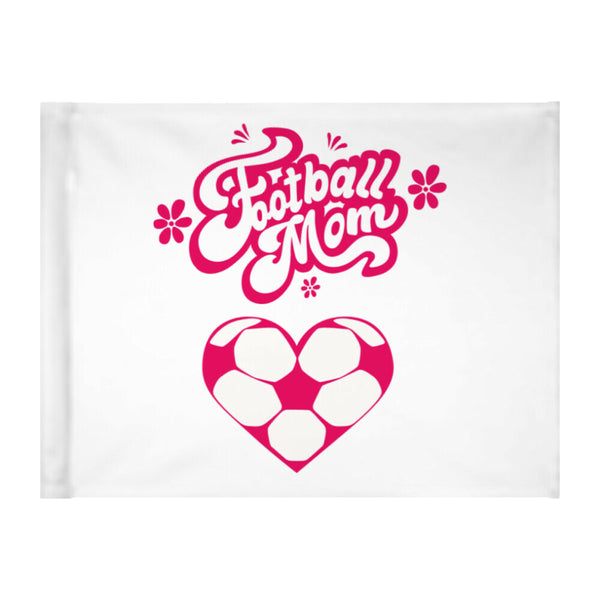 Autoflagge Football Mama Fussball Herz
