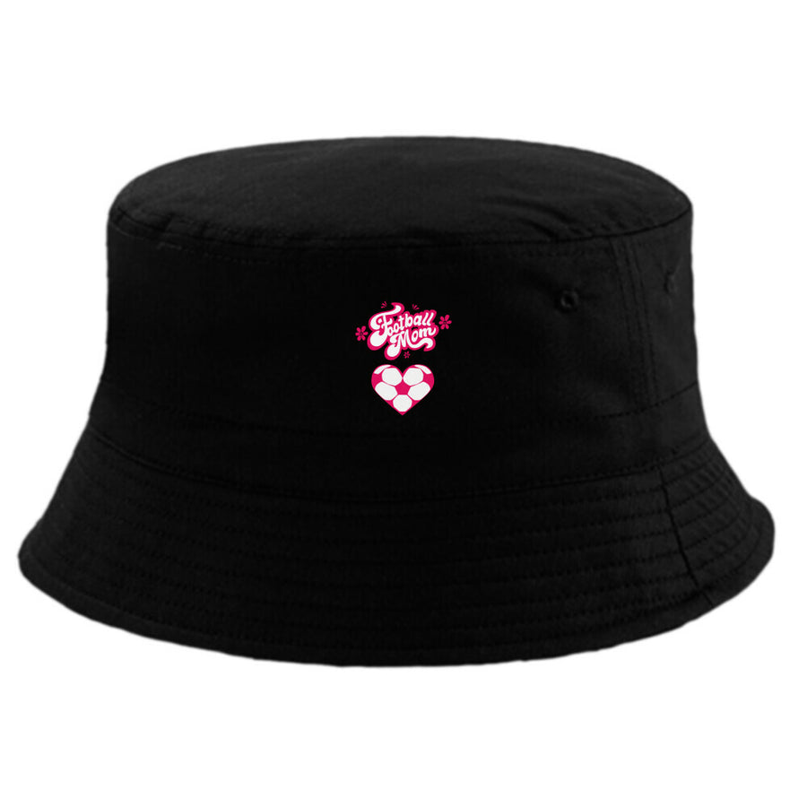 Bucket Hat Football Mom Fussball Herzchen