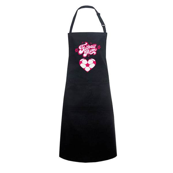 Bib Apron Football Mom Fußball Herzchen